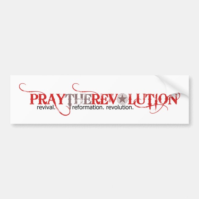 Autocollant De Voiture Adhésif pour pare-chocs de PRAYTHEREVOLUTION (Devant)