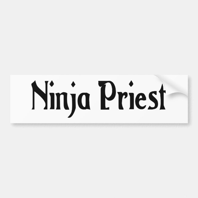 Autocollant De Voiture Adhésif pour pare-chocs de prêtre de Ninja (Devant)