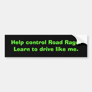 Autocollant De Voiture Adhésif pour pare-chocs de rage de route de KRW