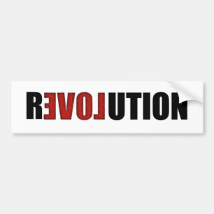 Autocollant De Voiture Adhésif pour pare-chocs de révolution (amour)