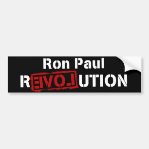 Autocollant De Voiture Adhésif pour pare-chocs de révolution de Ron Paul