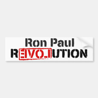 Autocollant De Voiture Adhésif pour pare-chocs de révolution de Ron Paul