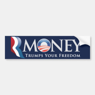 Autocollant De Voiture Adhésif pour pare-chocs de RMoney Romney Obama