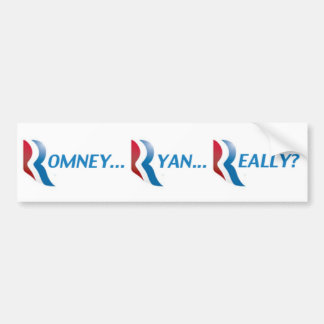 Autocollant De Voiture Adhésif pour pare-chocs de Romney Ryan vraiment