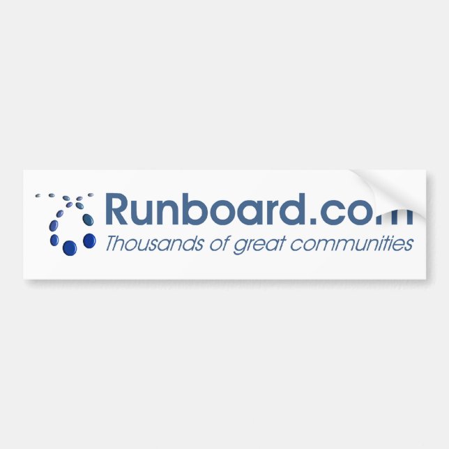 Autocollant De Voiture adhésif pour pare-chocs de Runboard.com (Devant)
