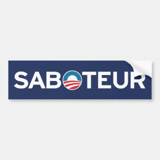Autocollant De Voiture Adhésif pour pare-chocs de SABOTEUR d'Obama