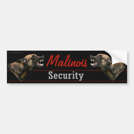 Autocollant De Voiture Adhésif pour pare-chocs de sécurité de Malinois