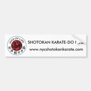 Autocollant De Voiture Adhésif pour pare-chocs de Shotokan de mode de vi