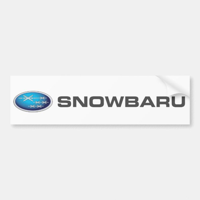 Autocollant De Voiture Adhésif pour pare-chocs de Snowbaru (gradient (Devant)