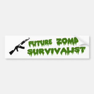 Autocollant De Voiture Adhésif pour pare-chocs de Survivalist de zombi