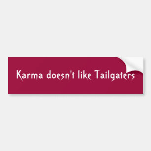 Autocollant De Voiture Adhésif pour pare-chocs de Tailgaters de karma