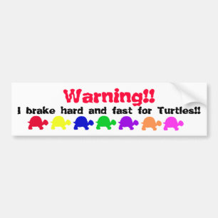 Autocollant De Voiture Adhésif pour pare-chocs de tortue (coloré)
