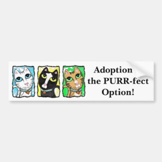 Autocollant De Voiture Adhésif pour pare-chocs de triptyque d'adoption de