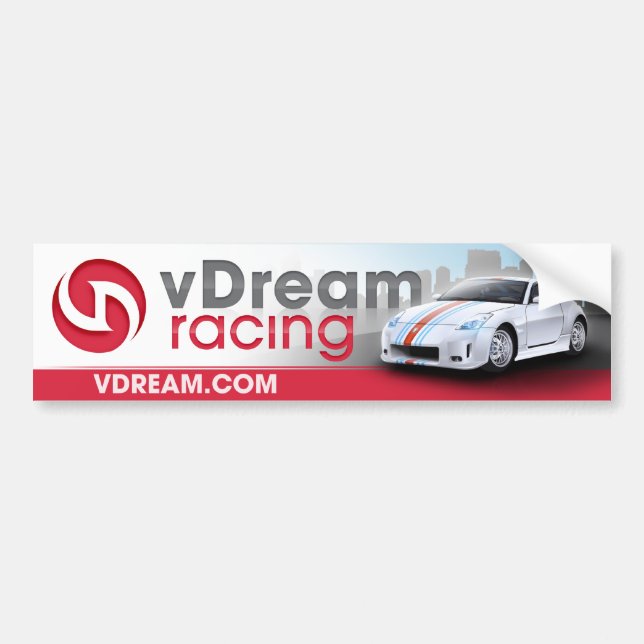 Autocollant De Voiture adhésif pour pare-chocs de vDream (rouge) (Devant)