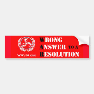 Autocollant De Voiture Adhésif pour pare-chocs de WASIA (rouge)
