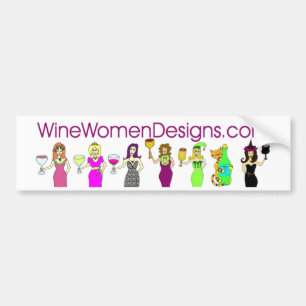 Autocollant De Voiture adhésif pour pare-chocs de WineWomenDesigns.com