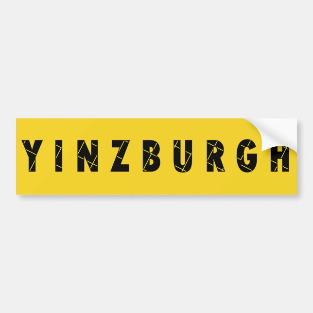 Autocollant De Voiture Adhésif pour pare-chocs de Yinzburgh (Devant)