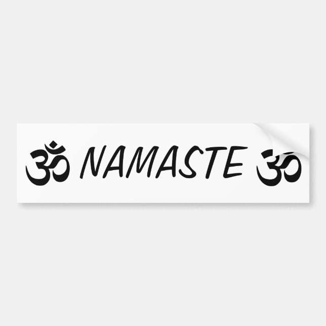 Autocollant De Voiture Adhésif pour pare-chocs de YOGA de Namaste OM (Devant)