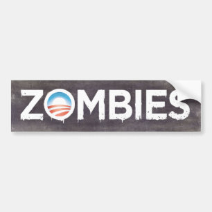 Autocollant De Voiture Adhésif pour pare-chocs de zombis d'Obama