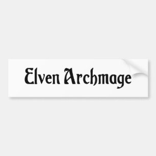 Autocollant De Voiture Adhésif pour pare-chocs d'Elven Archmage