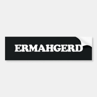 Autocollant De Voiture Adhésif pour pare-chocs d'Ermahgerd