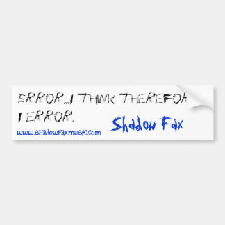 Autocollant De Voiture adhésif pour pare-chocs d'erreur