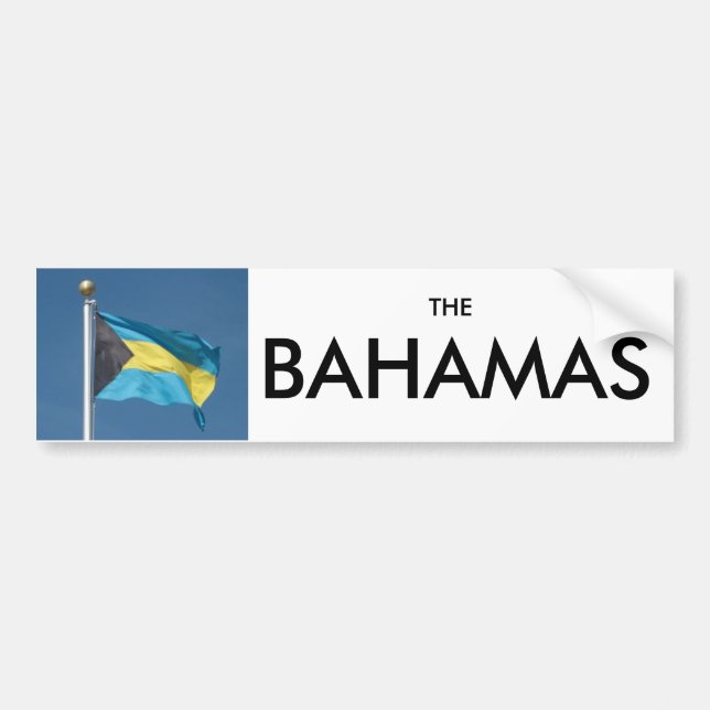 Autocollant De Voiture Adhésif pour pare-chocs des Bahamas (Devant)