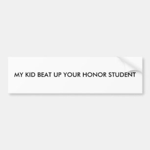 AUTOCOLLANT DE VOITURE ADHÉSIF POUR PARE-CHOCS D'ÉTUDIANT D'HONNEUR