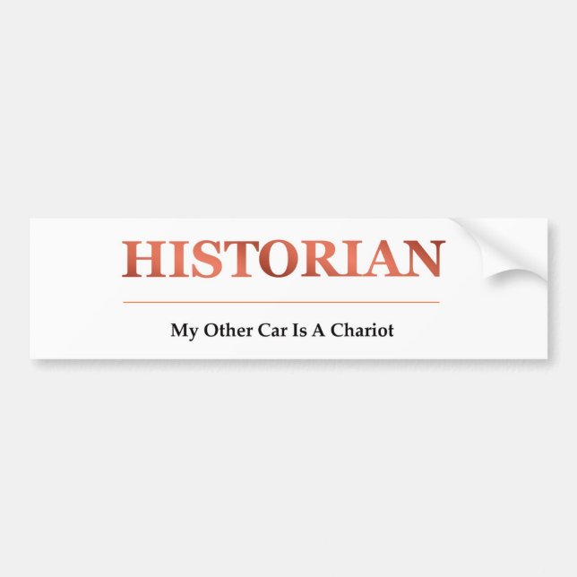 Autocollant De Voiture Adhésif pour pare-chocs d'historien (Devant)