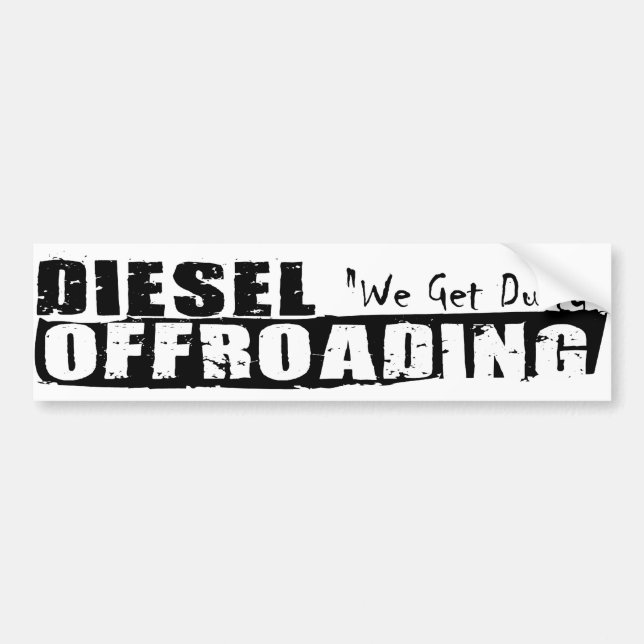 Autocollant De Voiture Adhésif pour pare-chocs diesel d'Offroading (Devant)