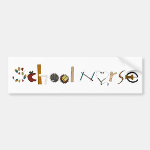 Autocollant De Voiture Adhésif pour pare-chocs d'infirmière d'école pa