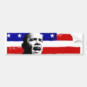 AUTOCOLLANT DE VOITURE ADHÉSIF POUR PARE-CHOCS D'OBAMA