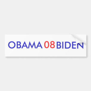 Autocollant De Voiture Adhésif pour pare-chocs d'Obama-Biden 08