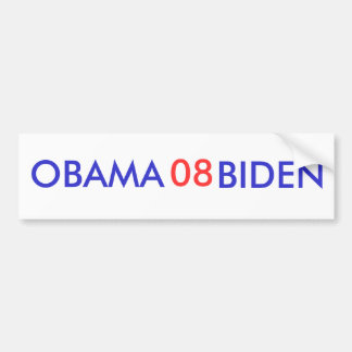 Autocollant De Voiture Adhésif pour pare-chocs d'Obama-Biden 08