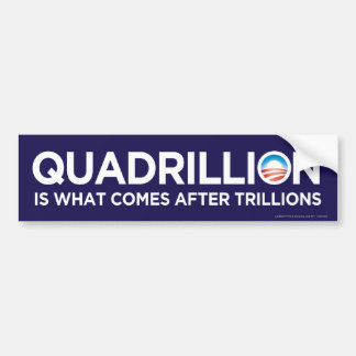 Autocollant De Voiture Adhésif pour pare-chocs d'Obama de Quadrillion