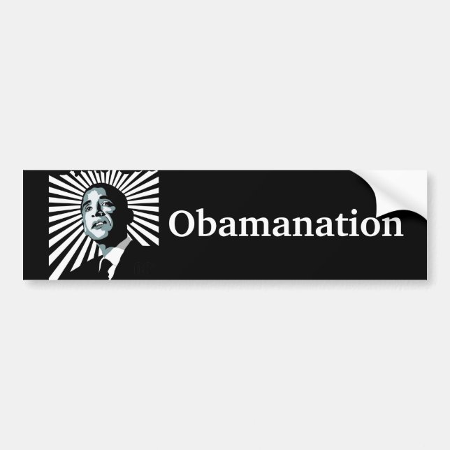 Autocollant De Voiture Adhésif pour pare-chocs d'Obamanation (Devant)