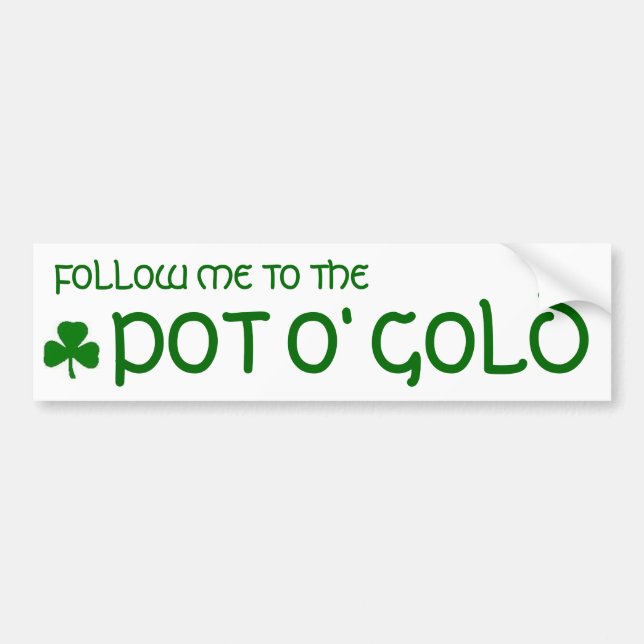 Autocollant De Voiture Adhésif pour pare-chocs d'or d'o de pot (Devant)