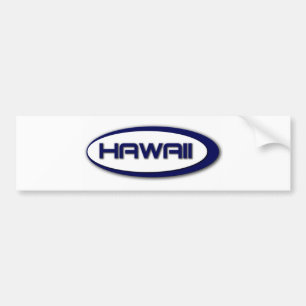 Autocollant De Voiture Adhésif pour pare-chocs d'ovale d'Hawaï