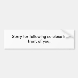 Autocollant De Voiture Adhésif pour pare-chocs drôle