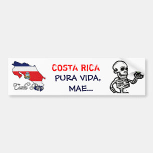 Autocollant De Voiture Adhésif pour pare-chocs du Costa Rica - customisé