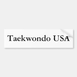 Autocollant De Voiture Adhésif pour pare-chocs du Taekwondo Etats-Unis