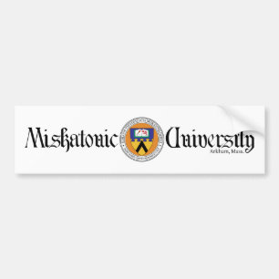Autocollant De Voiture Adhésif pour pare-chocs d'université de Miskaton