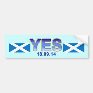 Autocollant De Voiture Adhésif pour pare-chocs écossais d'Indy Saltire 
