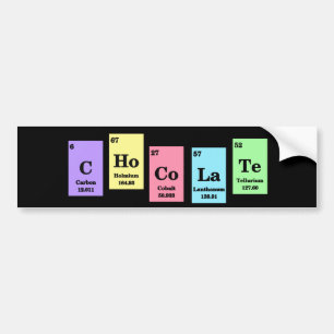 Autocollant De Voiture Adhésif pour pare-chocs élémentaire de chocolat