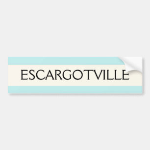 AUTOCOLLANT DE VOITURE ADHÉSIF POUR PARE-CHOCS - ESCARGOTVILLE