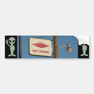 Autocollant De Voiture Adhésif pour pare-chocs étranger de signe d'UFO