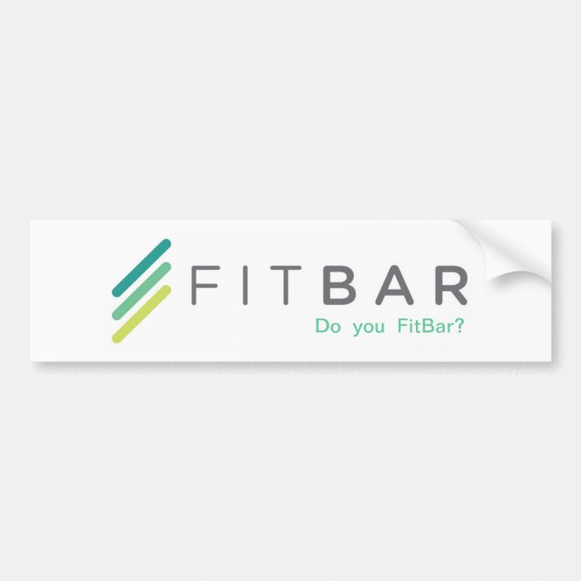 Autocollant De Voiture Adhésif pour pare-chocs : Faites-vous FitBar ? (Devant)