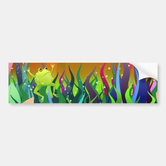 Autocollant De Voiture Adhésif pour pare-chocs fantastique de grenouille (Devant)