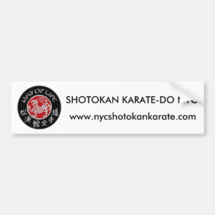 Autocollant De Voiture Adhésif pour pare-chocs foncé de logo de Shotokan