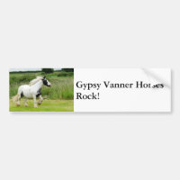 Adhésif pour pare-chocs gitan de chevaux de Vanner